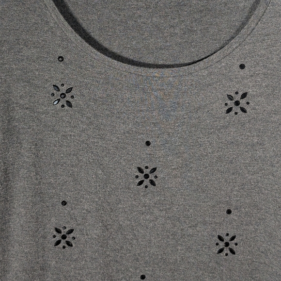 Westport 1962 Beaded Scoop Neck Tee S - Picture 2 of 4